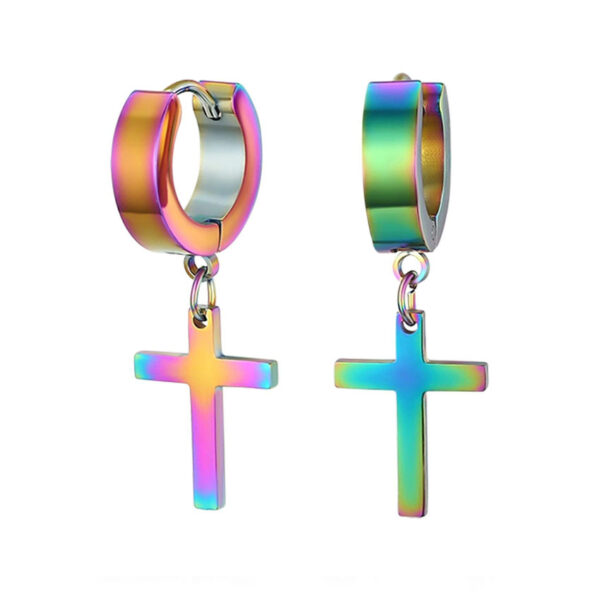 cross design earrings