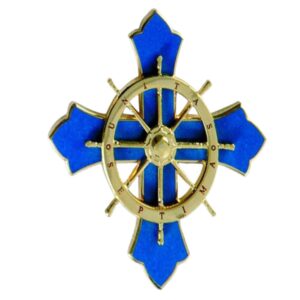 Cross lapel pin