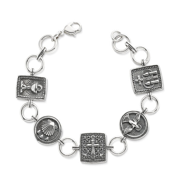 custom metal religious bracelet