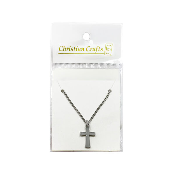 religious cross necklace with packaging