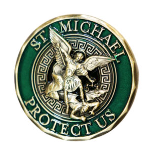 custom saint archangel michael challenge coin
