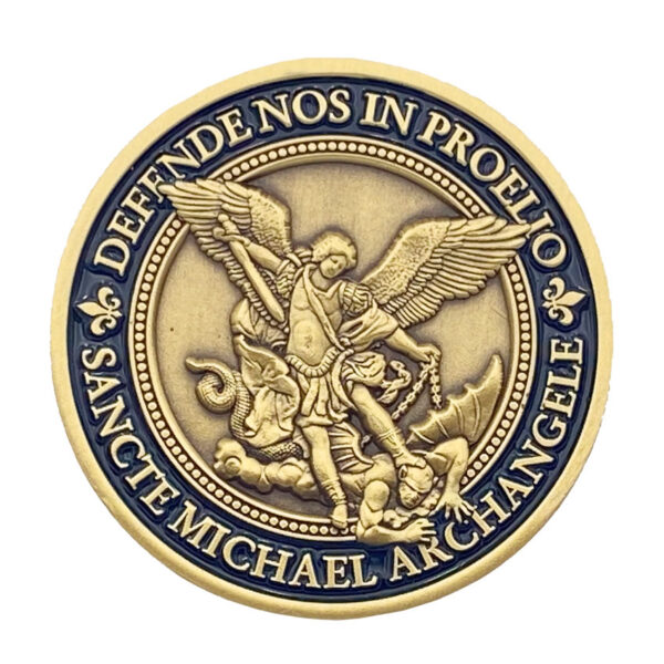 custom brass stamped religious souvenir coin