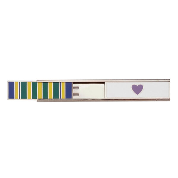 custom metal enamel commendation slider pin bar