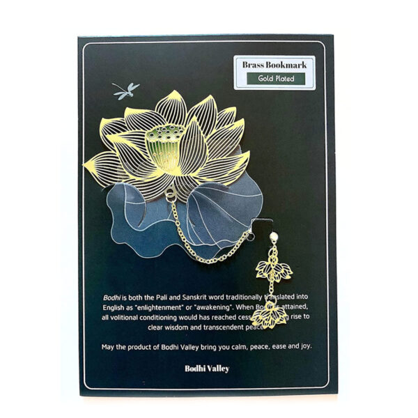 customized lotus etching bookmark with papercard