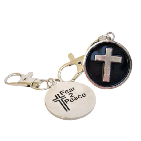 custom soft enamel Christian cross keychains