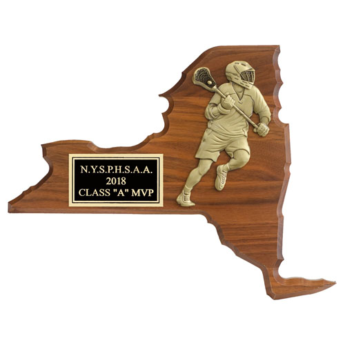 Wooden State Plaque