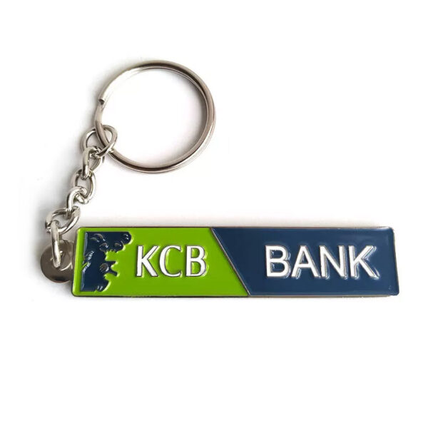 Bank company logo keychain