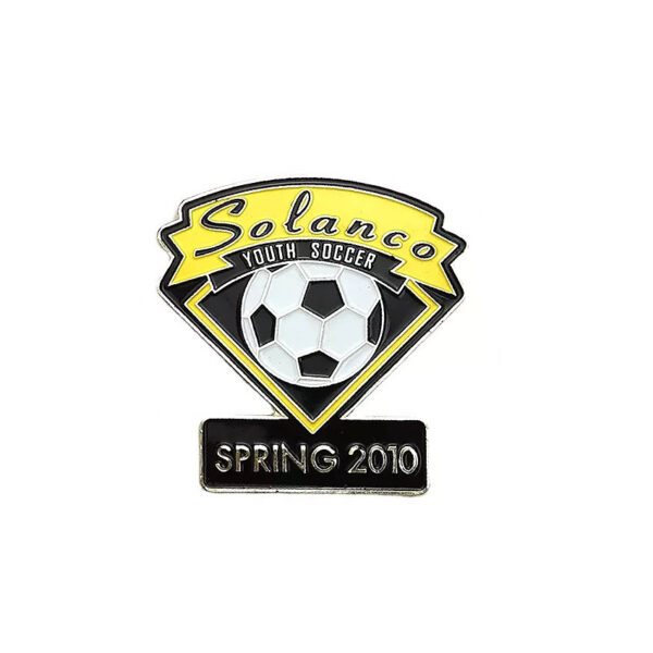 metal soccer badges