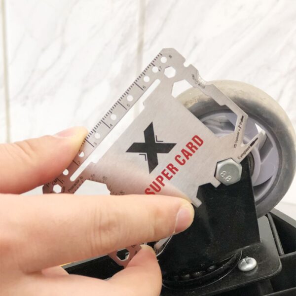 custom silkscreen printed logo credit card size survival tool