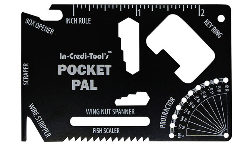 custom logo printed stainless steel pocket credit card survival tool