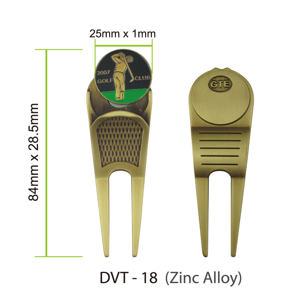 custom logo enamel ball marker golf divot tool