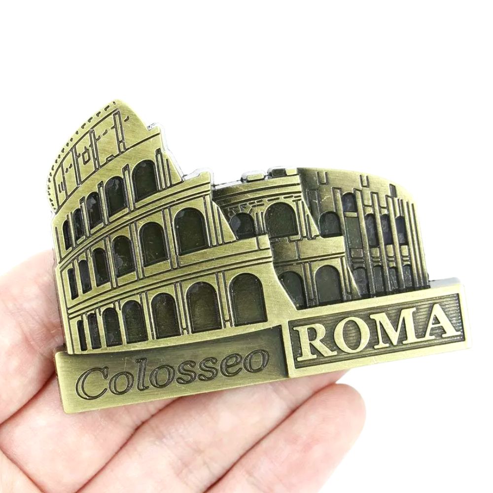 custom antique roma metal fridge magnet