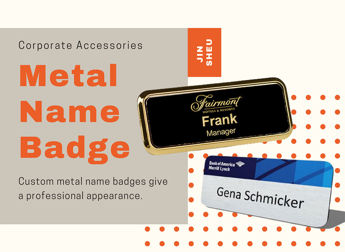 Premium Metal Name Tags | Personalized Magnetic Name Badge with Pin or  Adhesive Backing