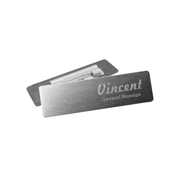 stainless steel ID name badges
