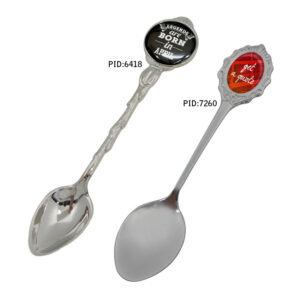 Custom souvenir spoon is made of metal materials and features a custom logo that can be changed to fit your needs.