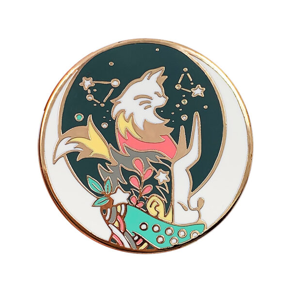 custom imitation hard enamel lapel pin made from jin sheu