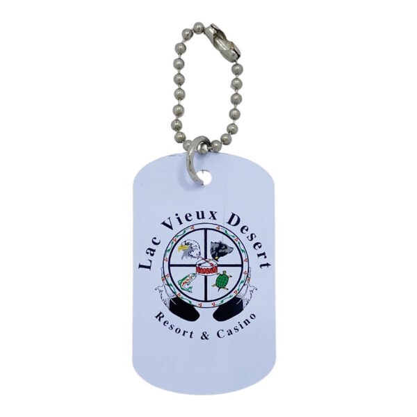 custom printed military dog tag with ball chain