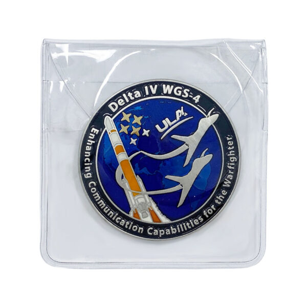 wholesale clear PVC pouch for challenge coin