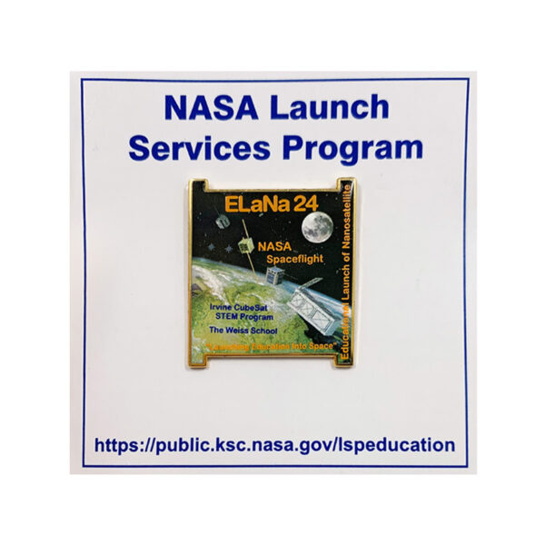 Custom printed NASA lapel pin