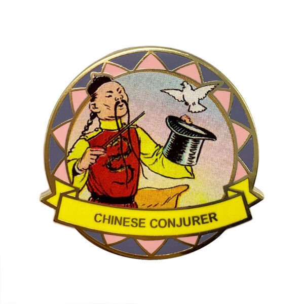 Custom Chinese conjurer printed pin