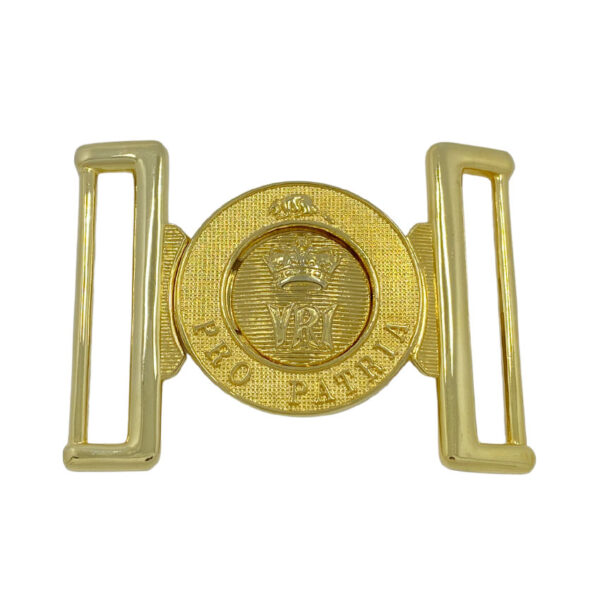 personalized chrome gold plated interlocking buckle