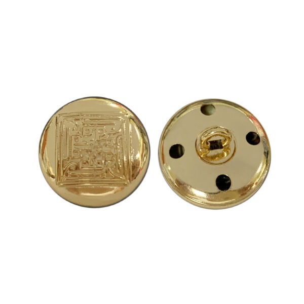 custom gold buttons