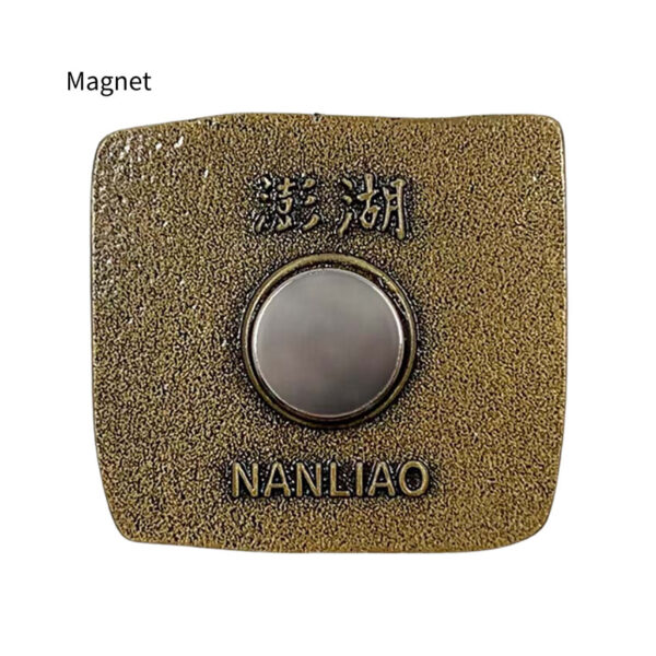 enamel metal pin magnetic backing