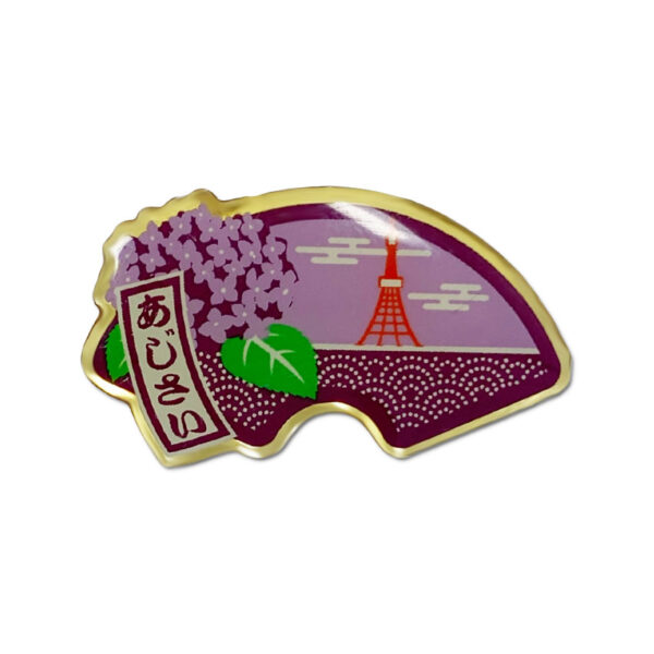 custom logo japan souvenir printed emblem pin