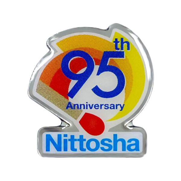 custom logo full color printed metal lapel pin