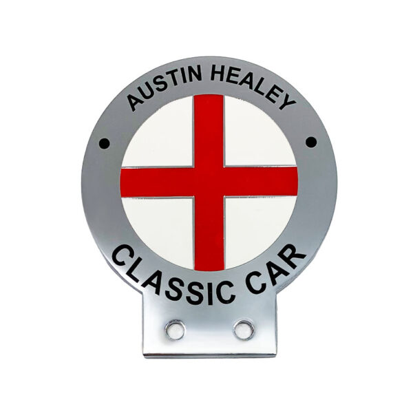 a car emblem of custom austin healey classic car made from jin sheu