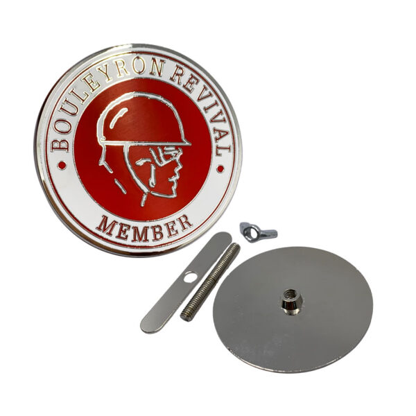 imitation hard enamel custom car grill badge and attachment