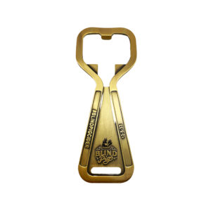bottle opener custom design ancient gold plating
