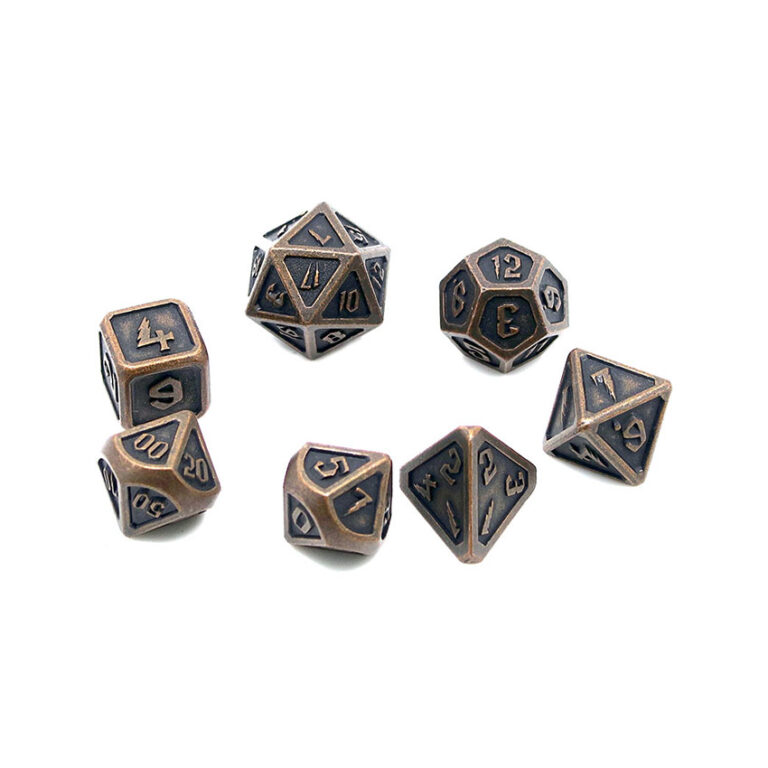 Custom metal DnD dice | Custom metal dice | Custom dice sets