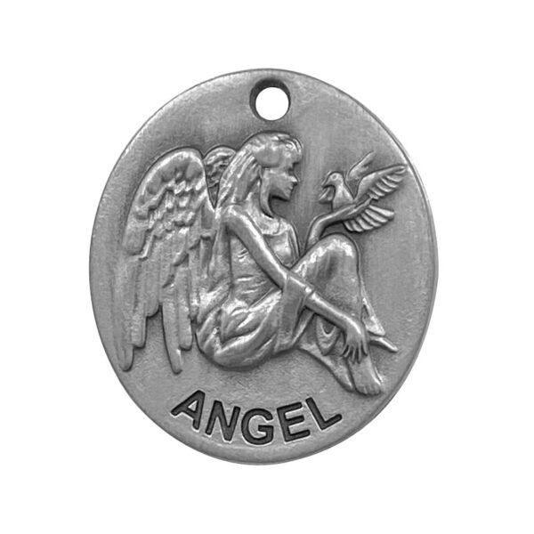 custom antique metal angel tags