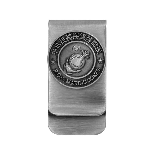 army souvenir custom metal money clip with military logos