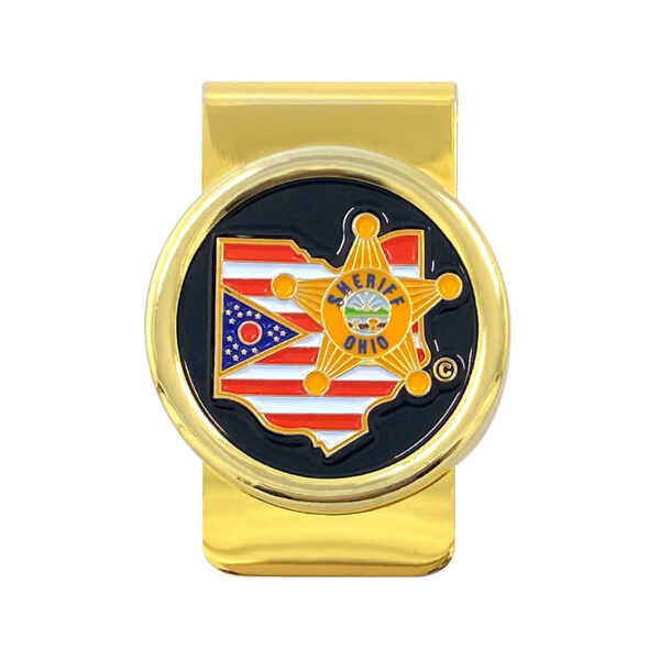 USA custom gold plated metal money clip
