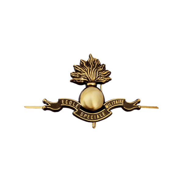 military cap badge 3D custom logo gold plating