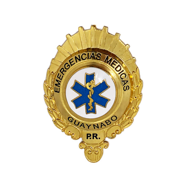 custom medical logo hat badge lapel pin