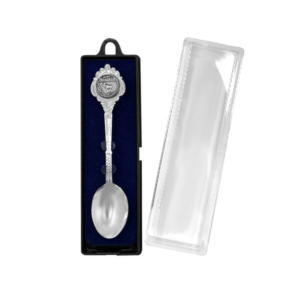 metal souvenir spoon with custom packaging