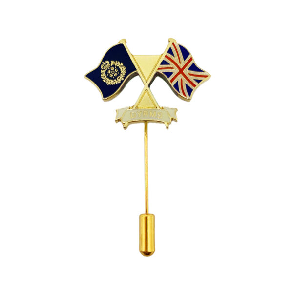 royal national flag enamel logo stick pin