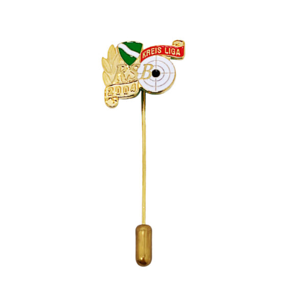 kreisliga gold finishing enamel target logo sitck pin brooch