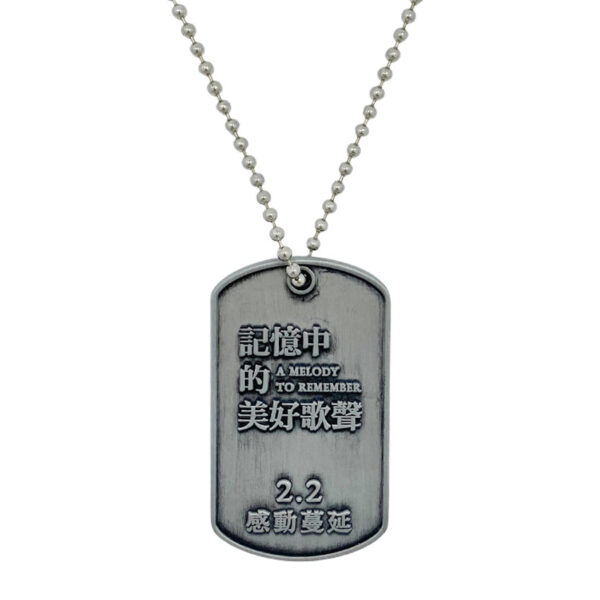 custom logo military style dog tag pendant