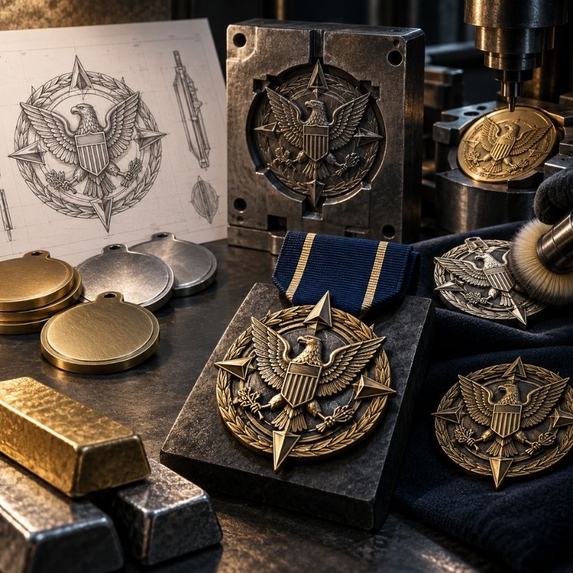 Custom Military Medal Tooling and Minting Process