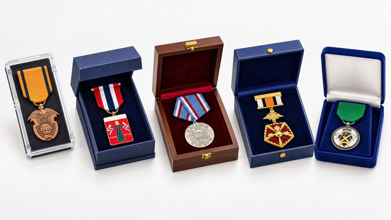 Custom Military Medals and Deluxe Award Presentation Boxes
