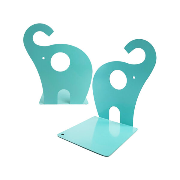 custom cute elephant laser cutting hollow design bookend