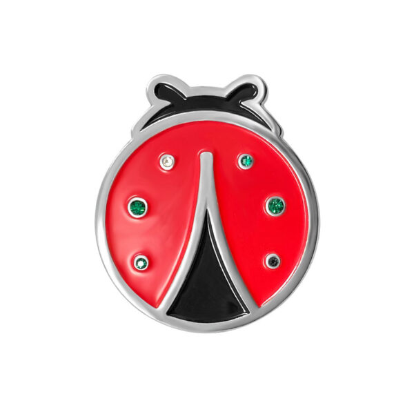 custom ladybug shape golf markers with rhinestones