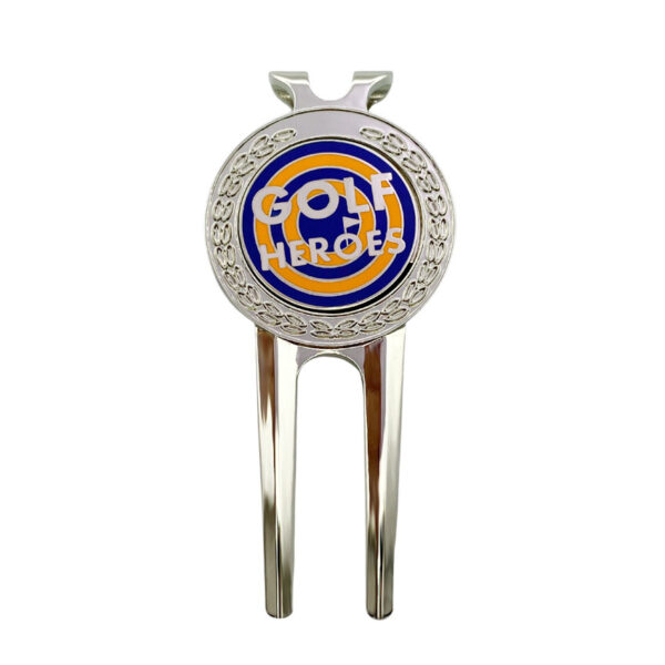 personalized silver plated golf divot tool