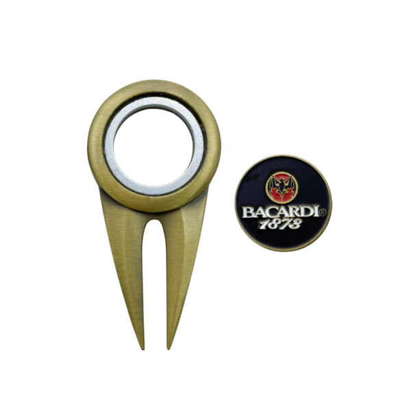 promotional golf accessory divot tool and ball marker