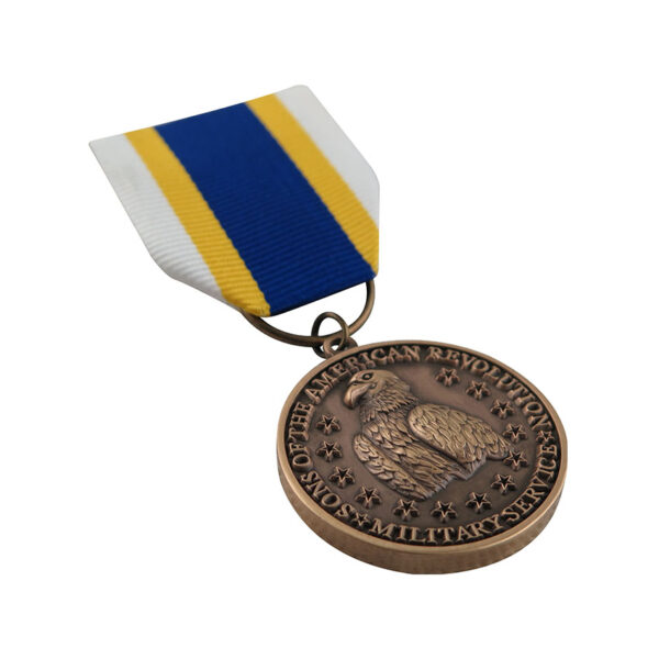 American military custom eagle medal with drape