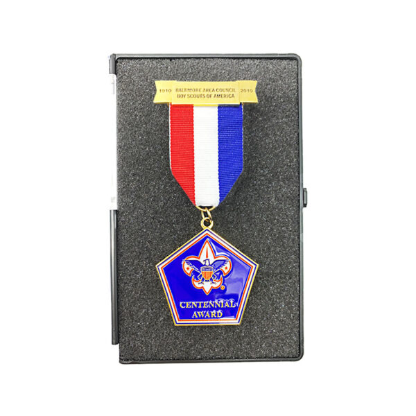 imitation hard enamel military award medal custom packaging